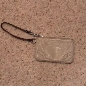 Coach leather wristlet